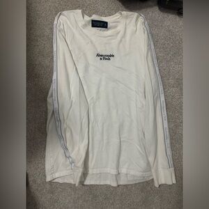 Abercrombie & Fitch Cream Long Sleeve Tee